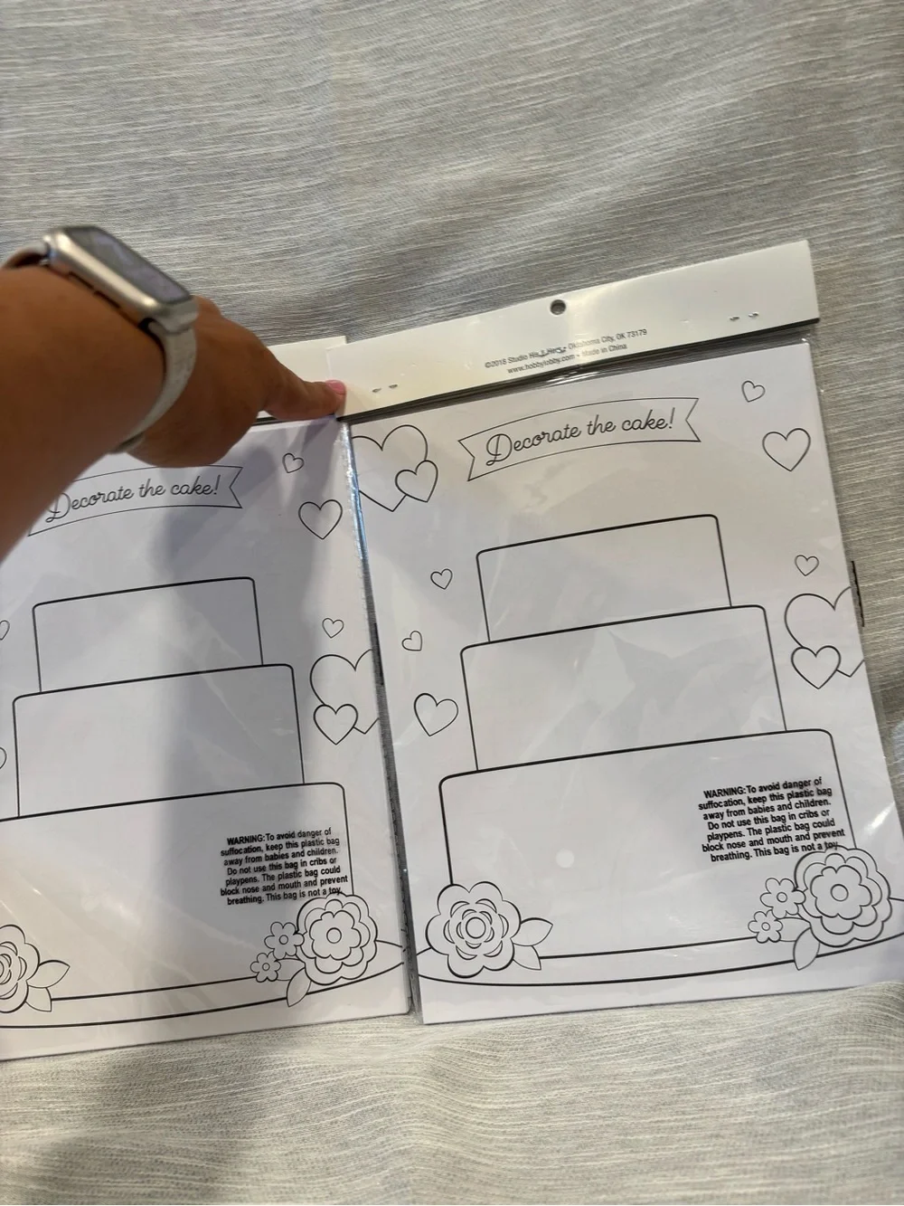 Bride & Groom Activity Coloring Sheets - White